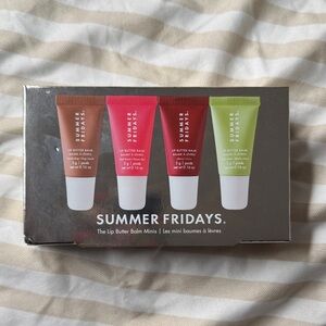 Summer Fridays Lip Balm Collection - Brown, Pink, Red, Green